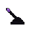 A pixel lever, thrown.
