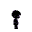 Pixel character standing.