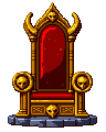 A pixel throne.