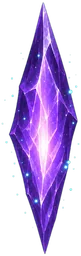 A violet crystal shard.